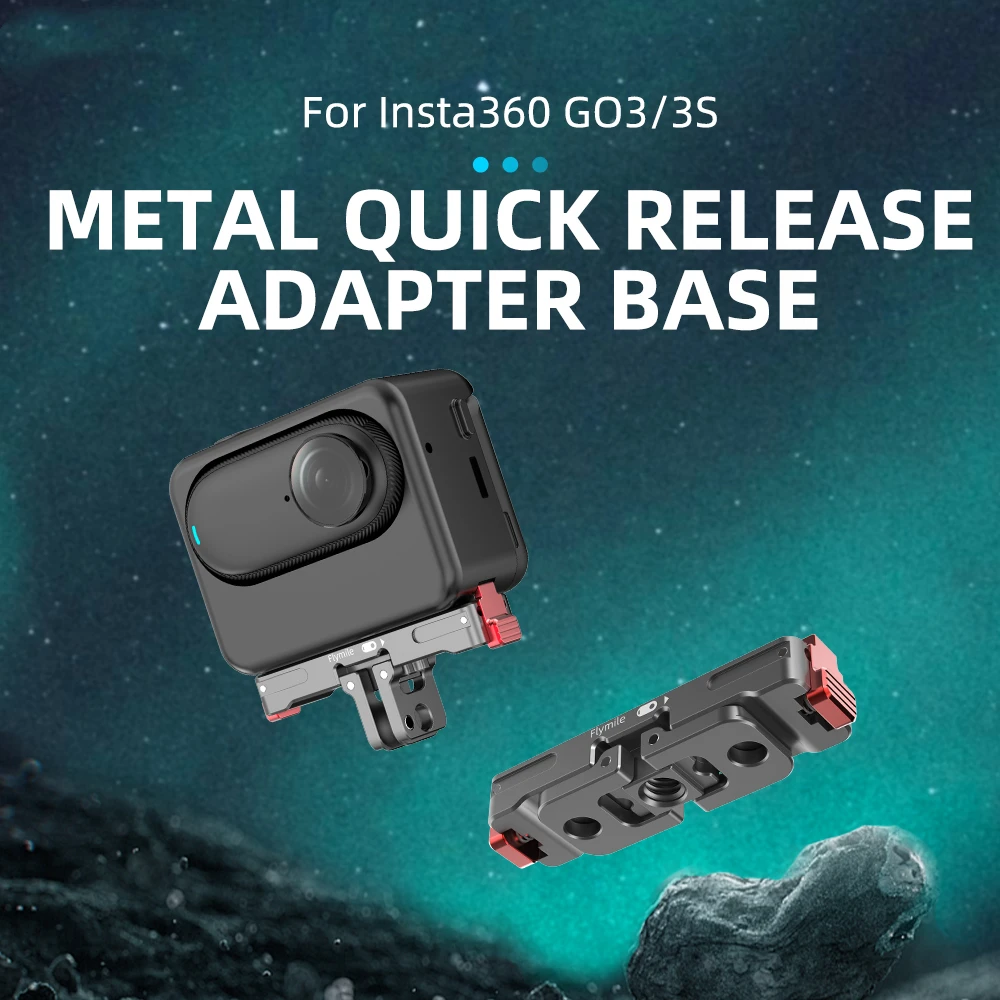 Magnetic Quick Release Adapter Mount Brackets Action Camera Accessory For Insta360 GO 3 GO 3S Thumb Camera Accessories