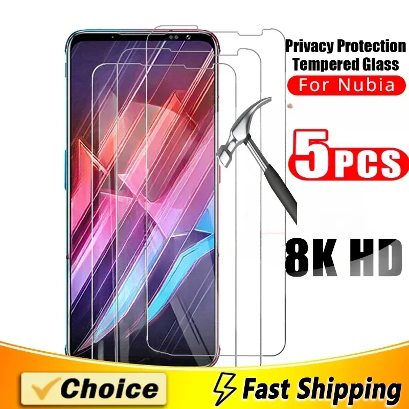 5Pcs Tempered Glass… - image