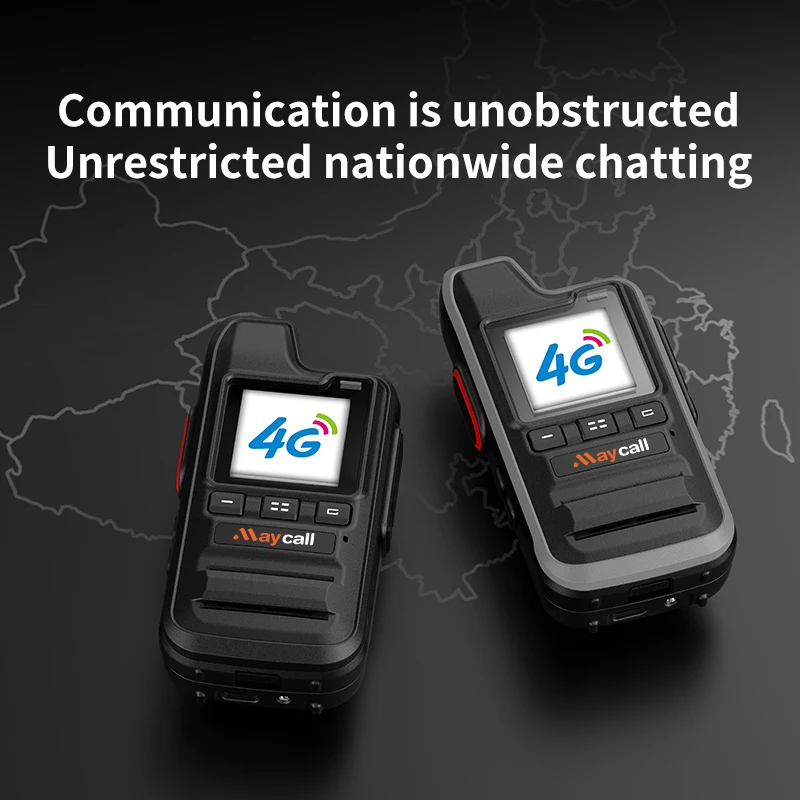 Radio Global POC Lenovo dengan Kartu SIM Seumur Hidup Walkie Talkie Jangkauan Jauh Jaringan 4G Radio 2 Arah 5000 KM