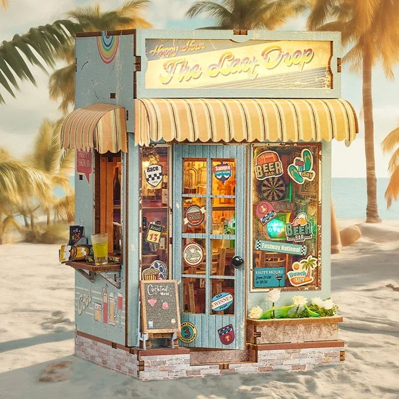 The Last Drop Cottage Doll Houses With Furniture DIY Wooden Miniature Building Kits 3D Puzzle Casa Dollhouses for Friends Gifts