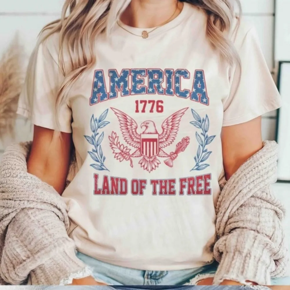 America Land of The Free Shirt 4th of July Tops America Est 1776 Xlothes Fourth of July Shirt 4th of July Independence Day Shirt