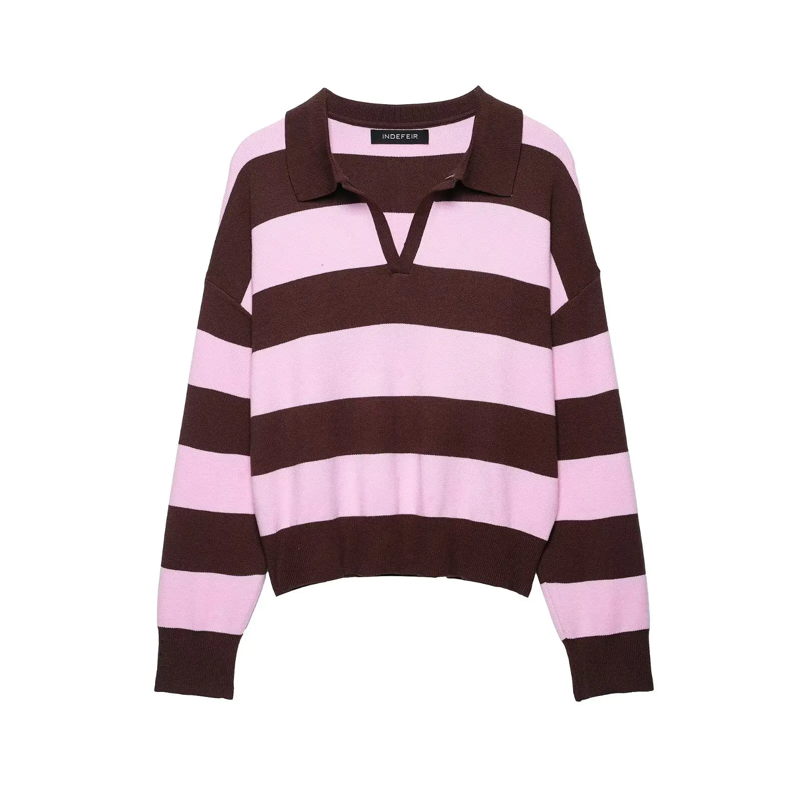 Pink brown stripes