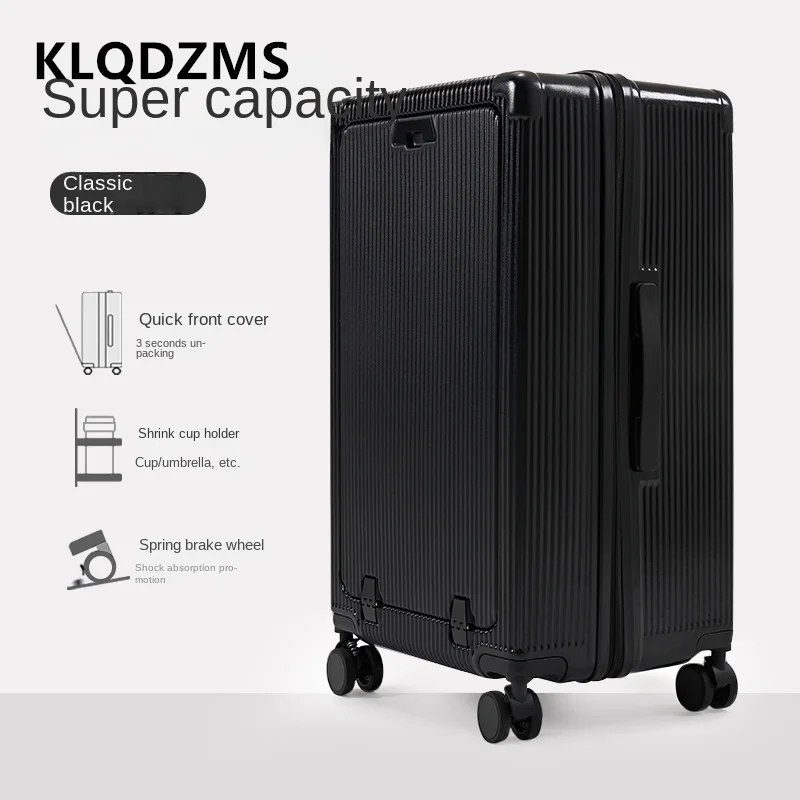 KLQDZMS New Luggage Multifunctional Oversized Capacity Trolley Case Wheeled Travel Bag 24\