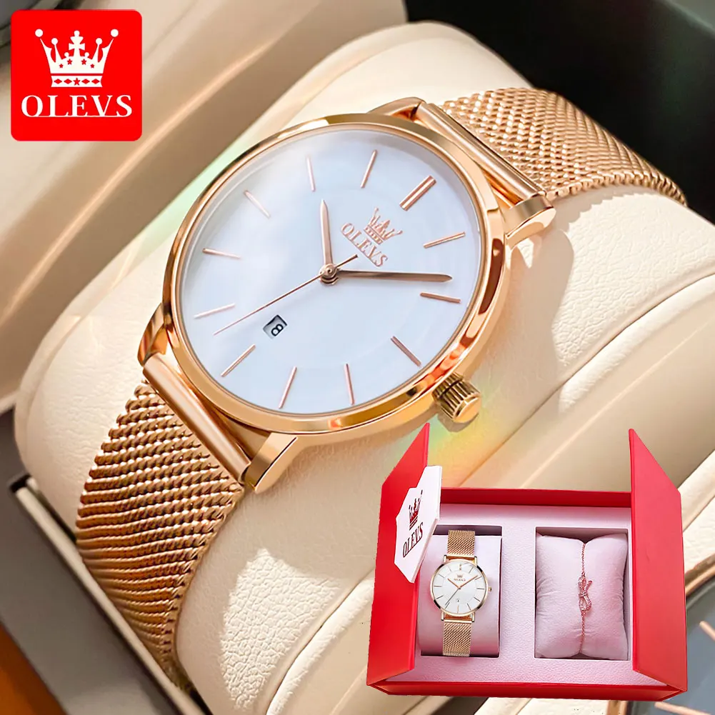 OLEVS Women Wrist watch Japanese Movement 6.5mm Ultrathin Dial Stainless steel Waterproof Fashion Simplicity Women\'s Watches