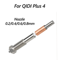 For QIDI Plus 4 Nozzle Bimetallic Ceramic Insulation Integrated Not Easy to break For QIDI Plus 4 Parts