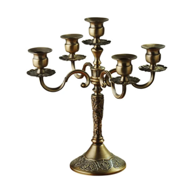 H35cm Silver Bronze Candelabra, Embossed Crystal, Wedding Candelabra, lesticks, Candle Holders, Morocco, ZT020