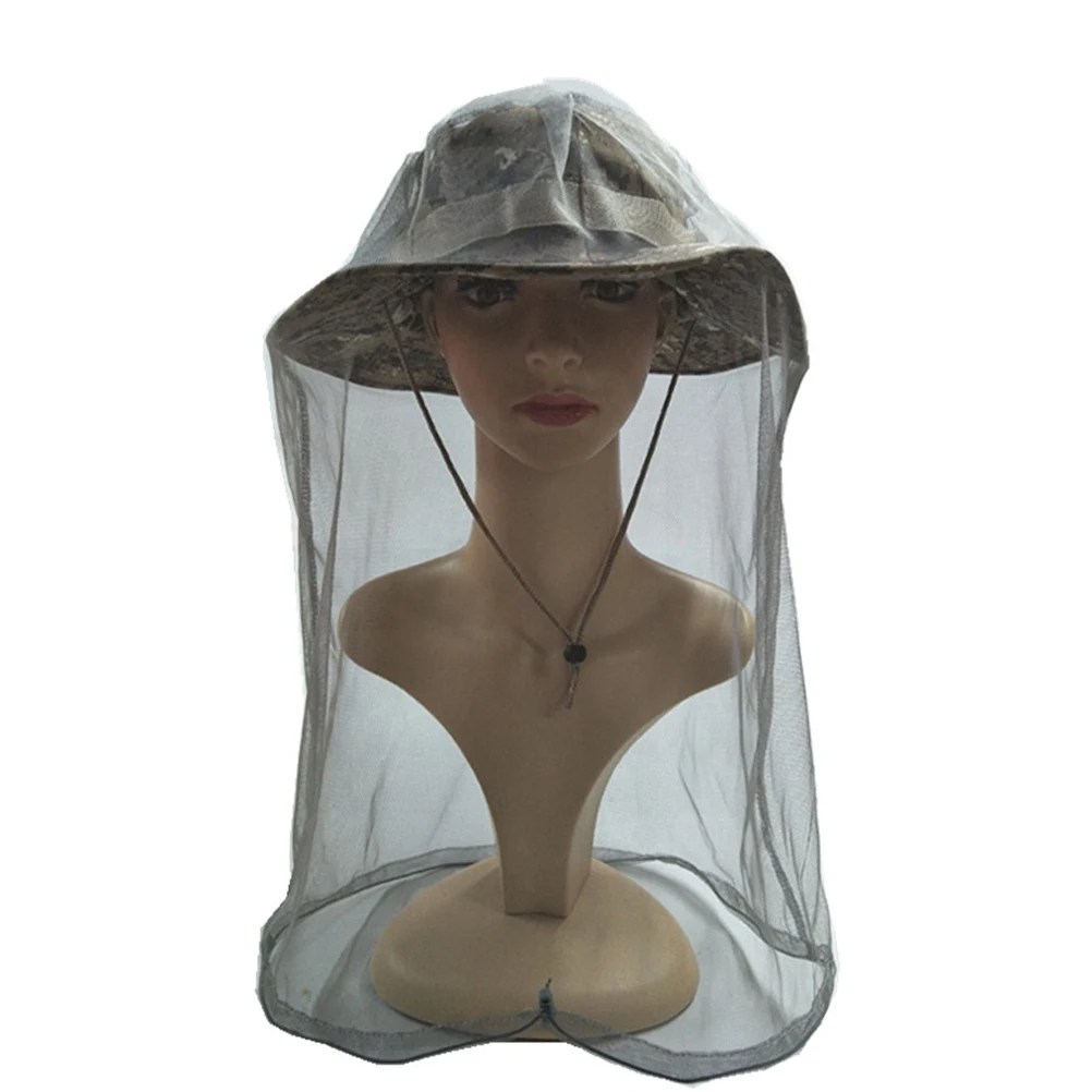 

Mosquito Hat Boonie Hats Beekeeping Anti-mosquito Fishing Grey Net Men and Women