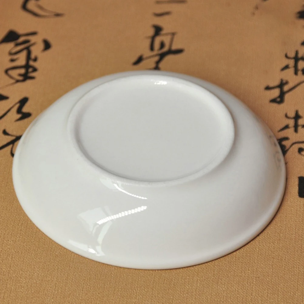 

12 Pcs Plastic Paint Multi functional Color Mixing Round Water Plates Art Painting Board White Ceramic Simulated