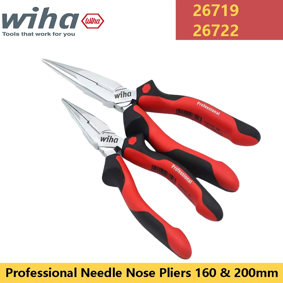 

WIHA 26719/26722 Needle Nose Pliers Professional Pliers Wire Cutters Long Nose Pliers Hand Tools