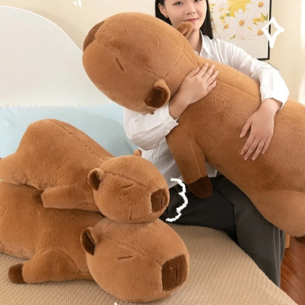 สัตว์ Capybara Plush ของเล่นจําลอง Capybara นุ่ม Capibara อะนิเมะ Fluffty ของเล่นการ์ตูนน่ารัก Capybara ตุ๊กตา Plush ตุ๊กตาคริสต์มาสของเล่น