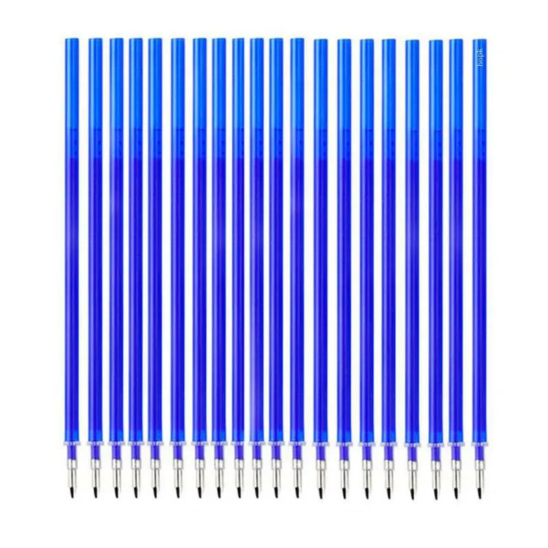 지우개 젤 펜 리필 막대 세트, 총알 세척 가능 손잡이 지우개 펜, 학교 펜 쓰기 도구, 귀여운 문구류, 0.5mm, 0.7mm