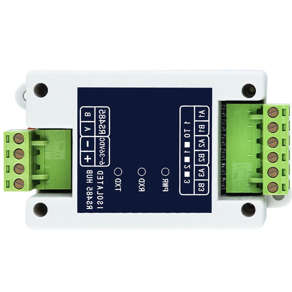 1-Channel RS485 Hub for Signal Extension and Isolation Compatible with PLCs Drives and Sensors 35mm Rail Mount