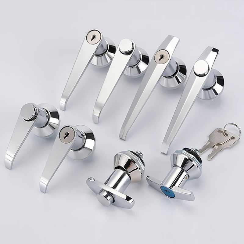 

1PCS MS301-1 Key Handle Lock Outdoor Distribution Box Handle Lock MS301-A Button Switch Control Cabinet Door Lock Accessories