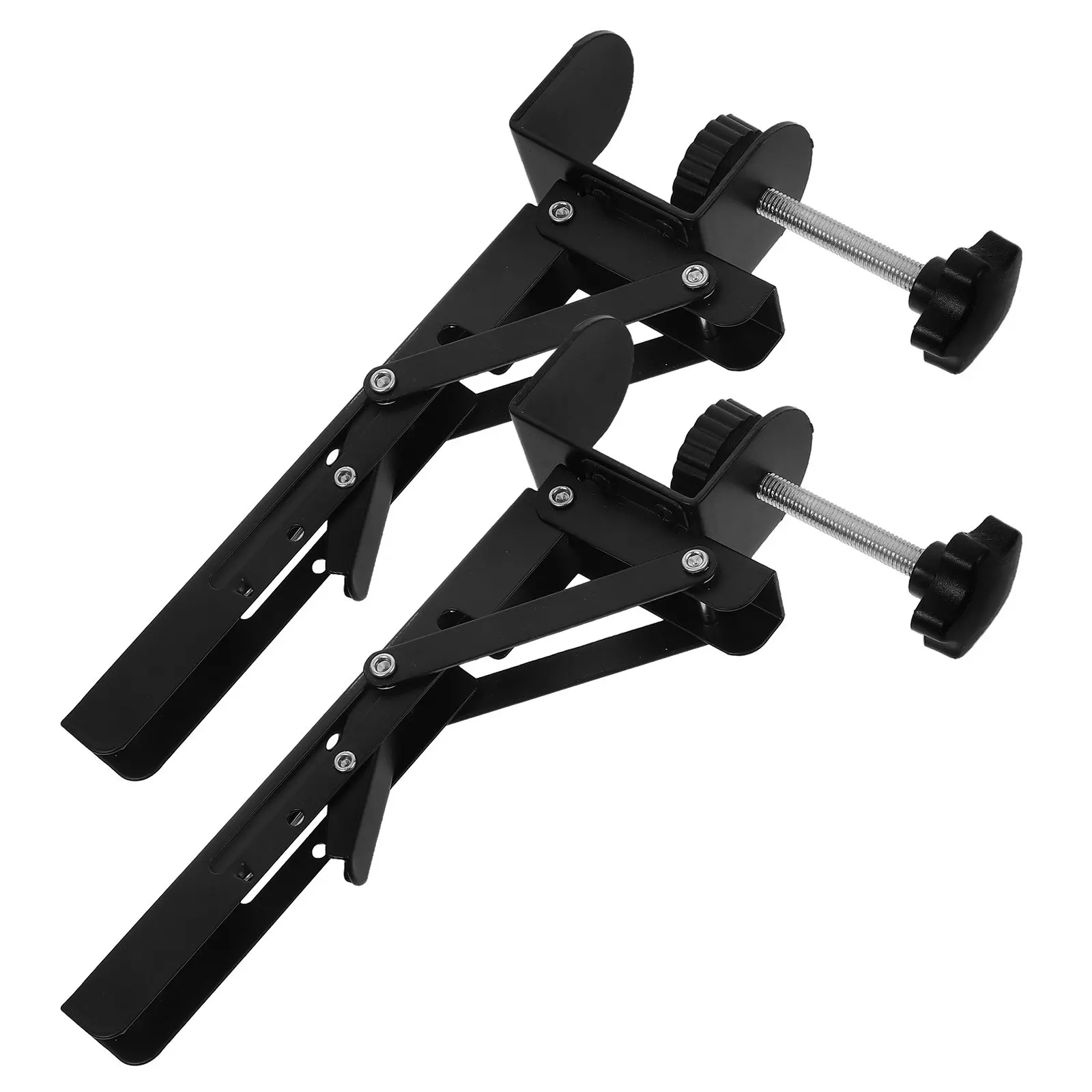 2Pcs Adjustable Clamp Computer Desk Armrest Ergonomic Shelf Extender Desk Tray Foldable Extension No Drill Installation