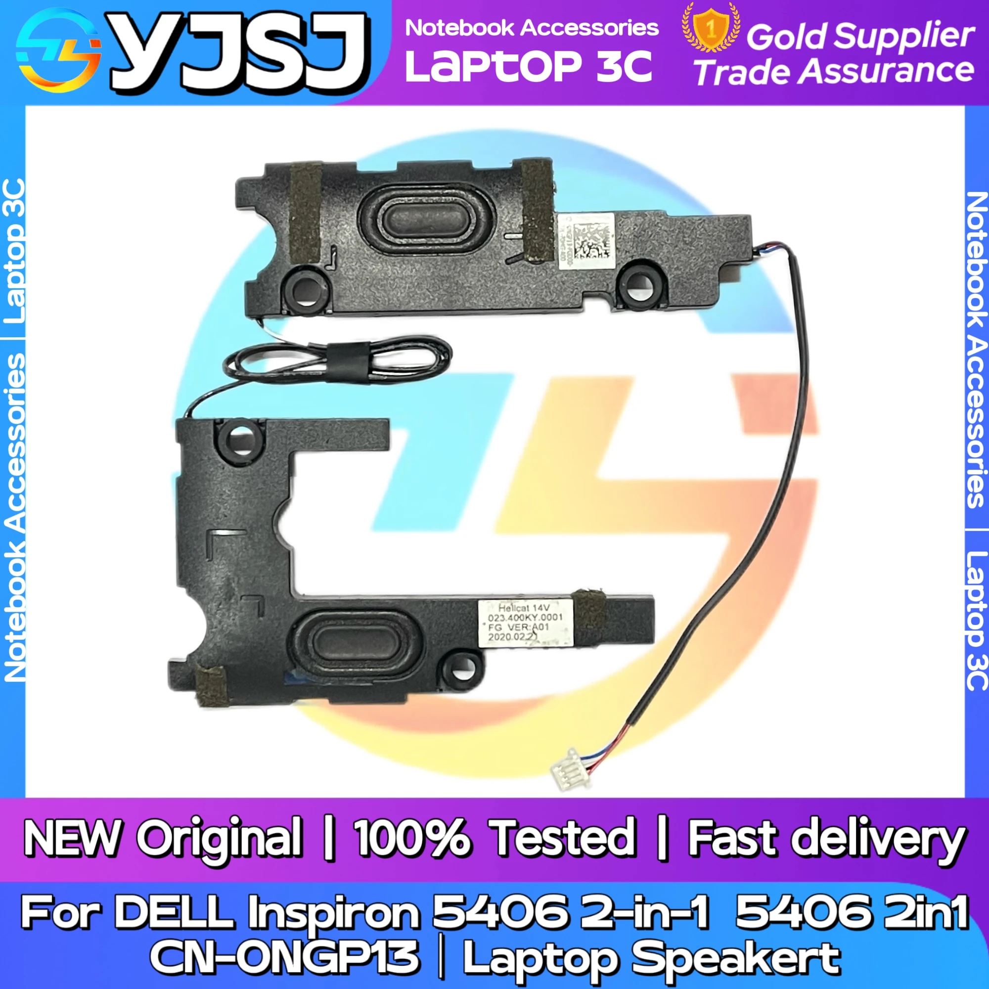 

Новый оригинальный динамик для ноутбука Dell Inspiron 5400 5406 7405, встроенный динамик 2 в 1 023.400L2.0001 03CNDP, встроенный звуковой сигнал