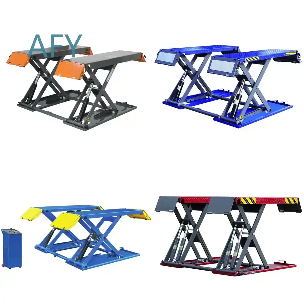 Hydraulic Mid Rise Scissor Lift Car for Automotive Repair Shop Equipment for Vehicle Maintenance for Garage Workshop for Car