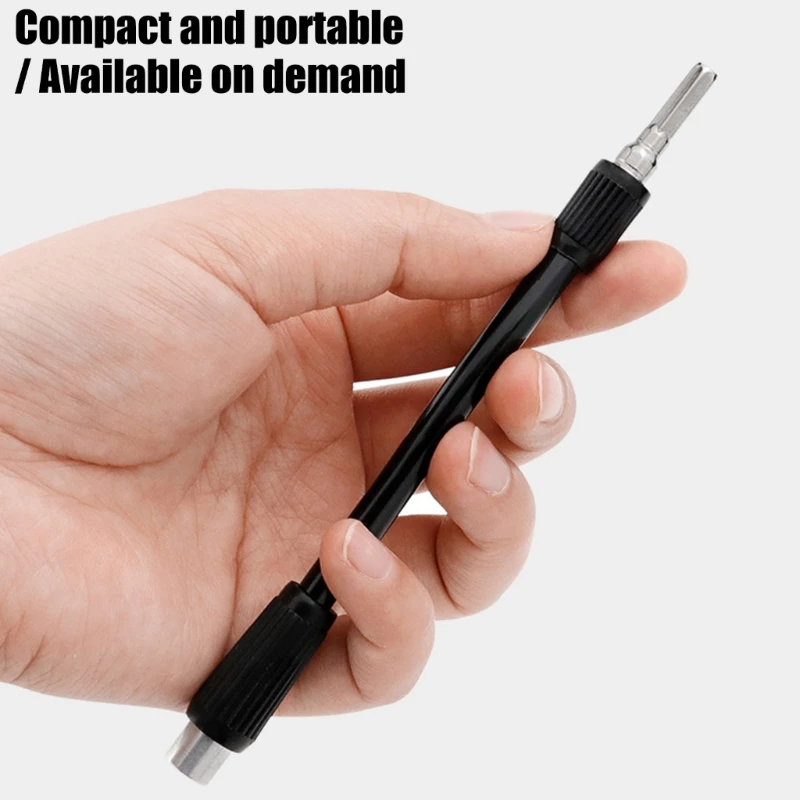 Screwdriver Bit Extension 130 mm for Narrow Access, Repair Use, Cabinet Fastening, and Angled Reach in Small Areas M4YD