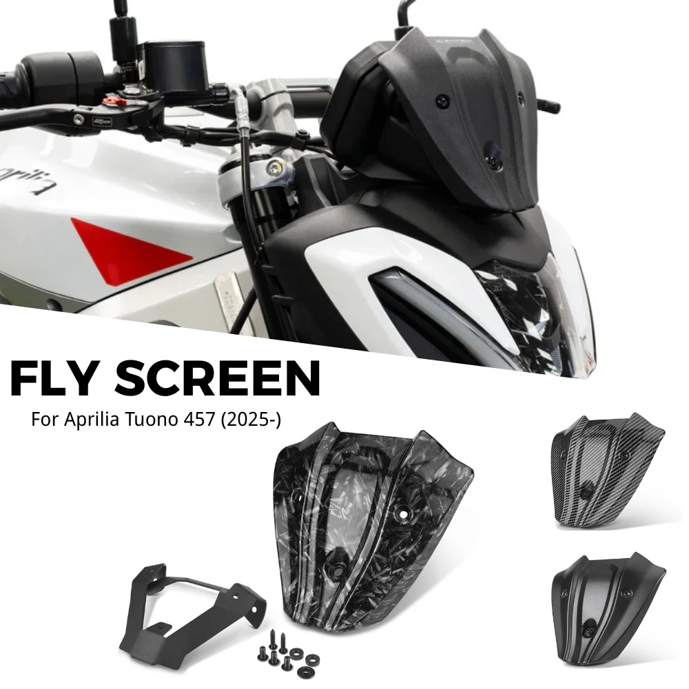 Motorcycle Accessories For Aprilia Tuono 457 Tuono457 (2025-2026) TUONO 457 Fly Screen Front Small Windshield Fairing
