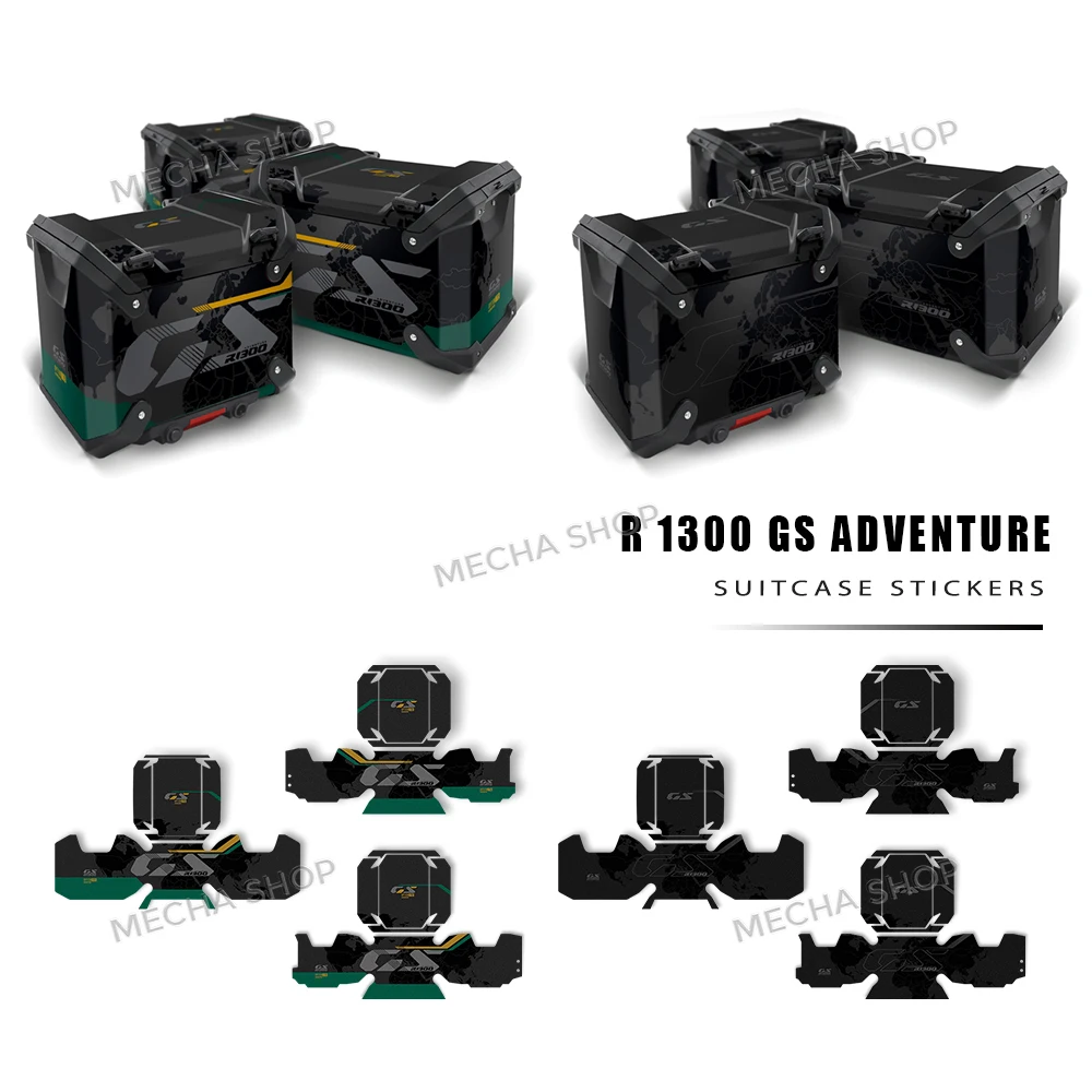 

For GS 1300 Adventure R1300GSA Triple Black 2024 2025 2026 Suitcase Stickers Motorcycle Suitcase Protection Decorative