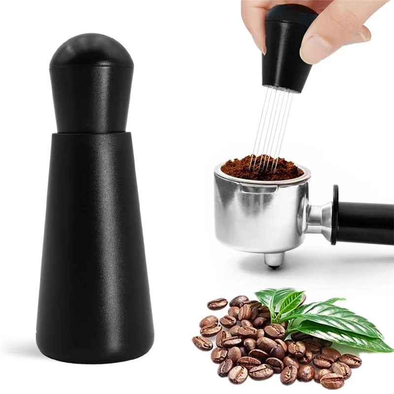 BEAU-Espresso Distribution Tools,12 Needles 0.4Mm Espresso Coffee Stirrer Stirring Tamper Distributor Tool With Stand B Easy Ins