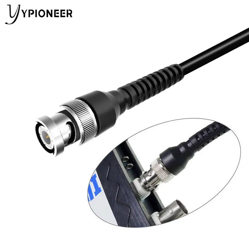 YPioneer-كابل توصيل ذكر P1008A BNC Q9 إلى مزدوج 4 مللي متر ، قابس موز قابل للتكديس ، اختبار كهربائي 120 سنتيمتر