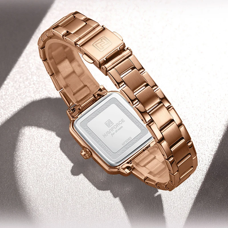 NAVIFORCE New Original Luxury 2025 Watches For Women 30m Waterproof Quartz Stainless Steel Fashion Ladies Watch Relogio Feminino view 6