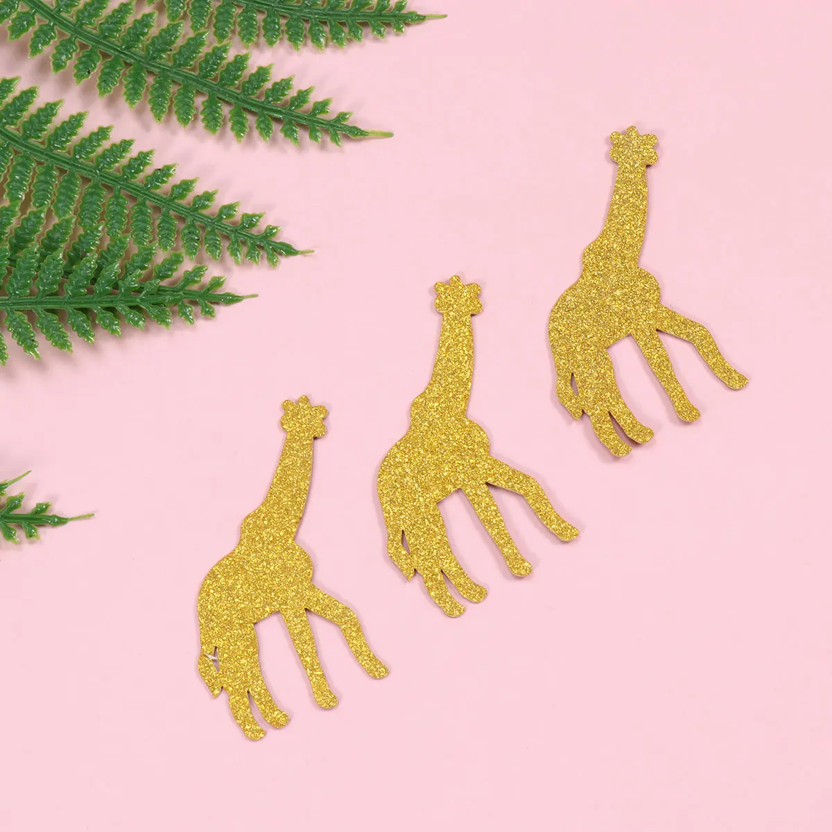 

100 Pcs Decorations Hawaiian Confetti Monstera Animal Jungle Paper Scatters Party Child