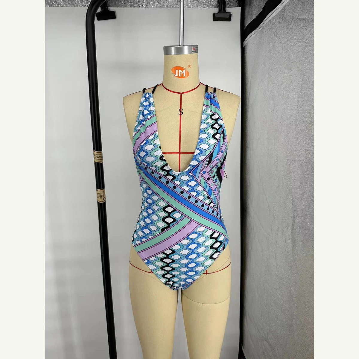 women swimwear fashion brand colorful Blue Pink Sexy summer beach swimsuit PU bodysuit size S-XL