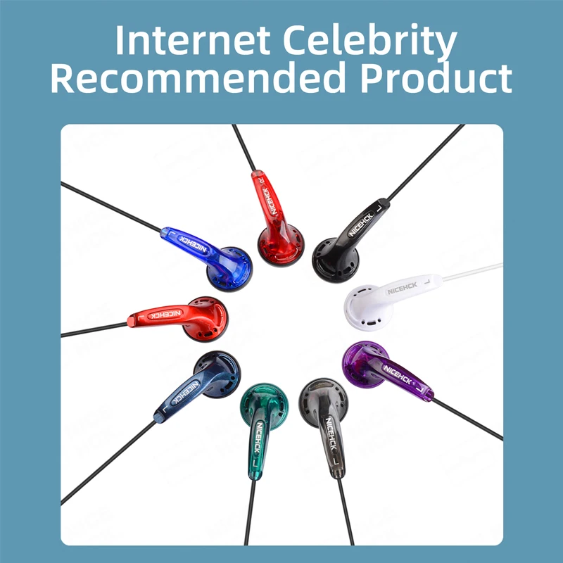 NICEHCK-Écouteurs intra-auriculaires HIFI avec microphone sans gong, 3.5mm, Type-C, 15.4mm, pilote dynamique, sport, jeu, contrôle filaire, VIDO