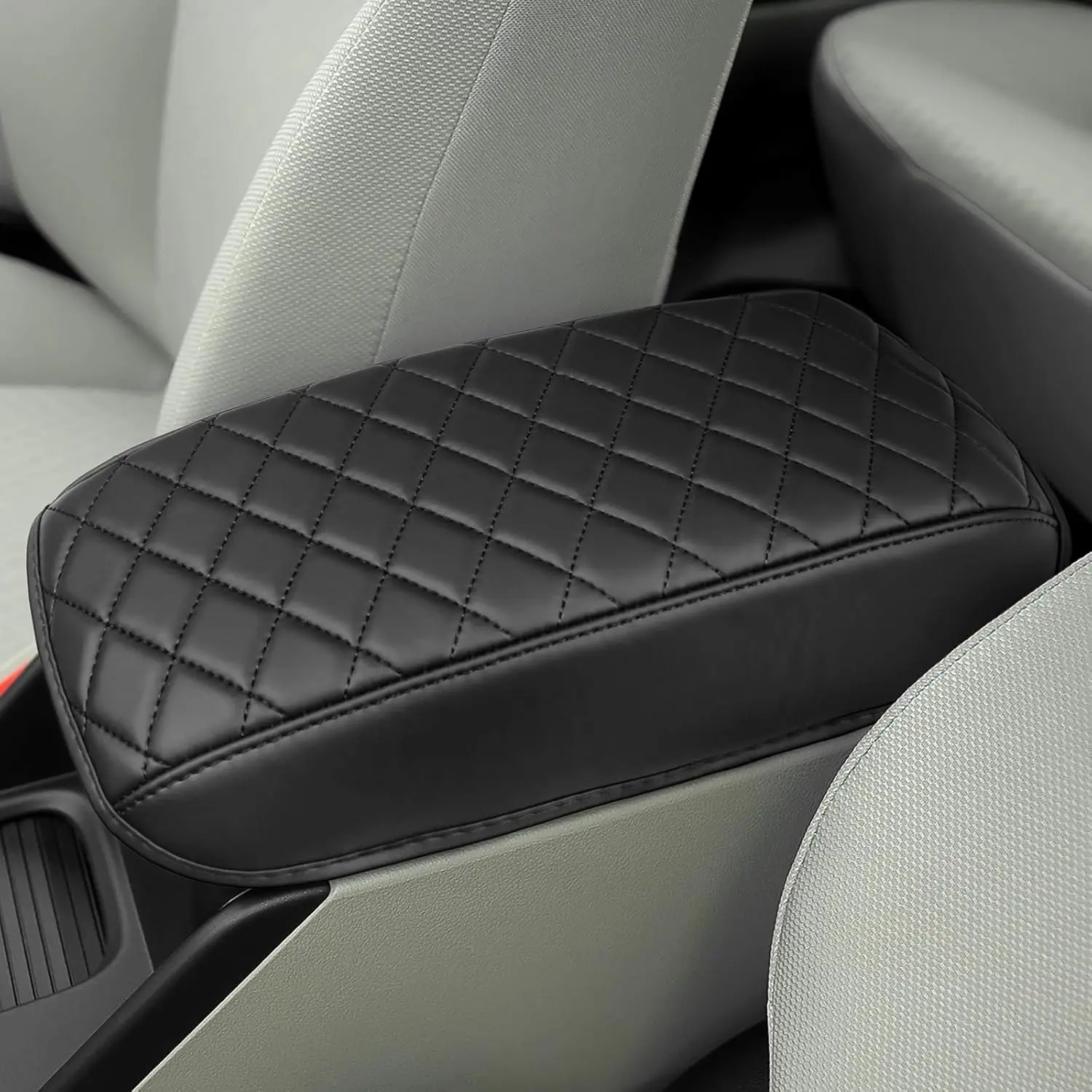 

Center Console Armrest Cover Compatible For Honda 2012-2015 Civic Sport Accessories Leather Material Center Console Liner