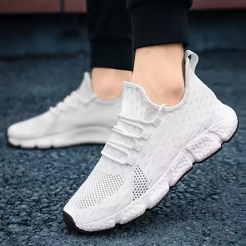 YRZL Mens Sneakers 2025 New Lightweight Breathable Mesh Casual Shoes Summer Men Athletic Walking Shoes Non Slip Comfortable