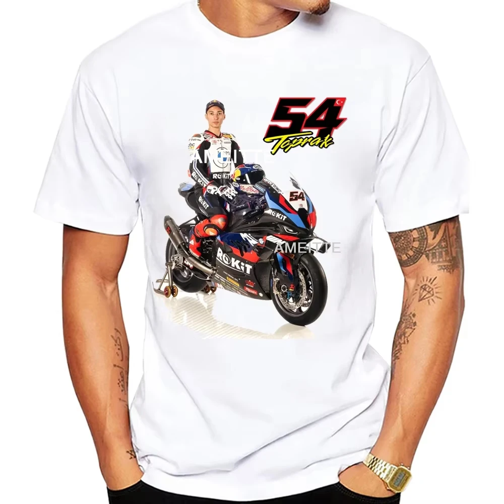 Toprak Razgatlioglu 54 GP Race Riding T-Shirt Men Short Sleeve Adventure Sport Casual Boy White Tees Mans Hip Hop Rider Tops