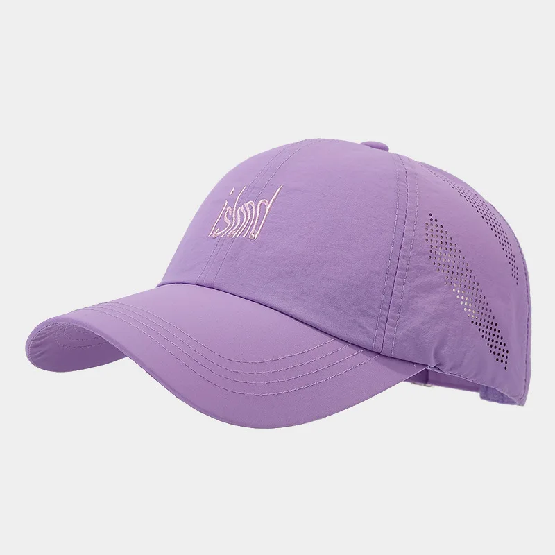 Cap Men Women Summe Hat Sun Protection Curve Bill Quick Dry Light Accessory For Golf Holiday Running Sports Beach Hiphop Outdoor