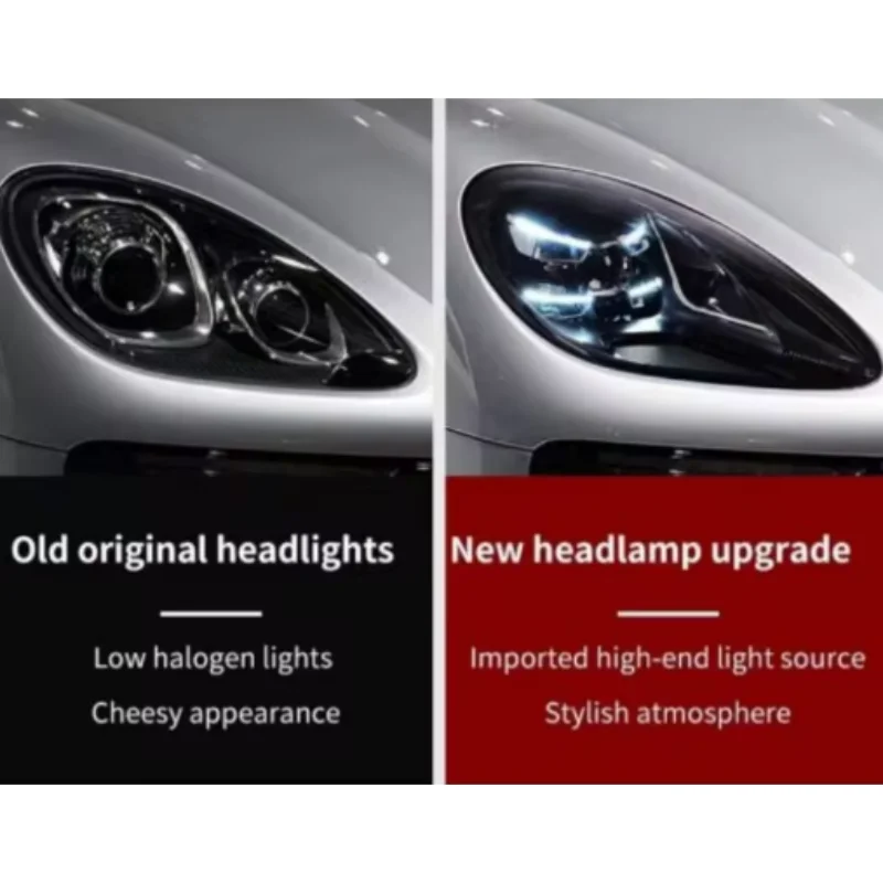 headlights Car for Porsche macan 2014-2022 upgrade new 2023 Plug and Play Matrix led laser day running lights