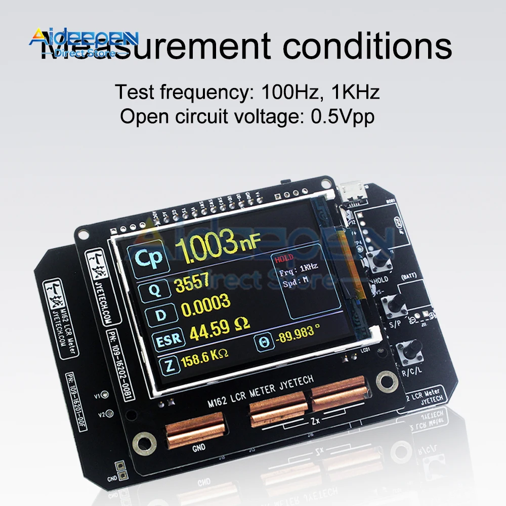 M162 LCR Meter DIY Kit Portable Capacitance Tester Multifunction Inductor Capacitor Resistance Detector Fast Measurement