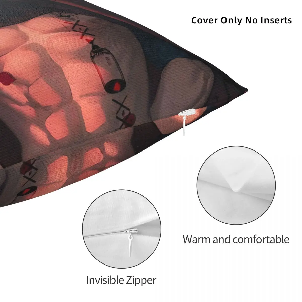 لعبة الحب والمساحة العميقة غطاء وسادة مربع كيس وسادة غطاء الوسادة Kawaii الرسم سادات لحفل زفاف ديكور المنزل #5