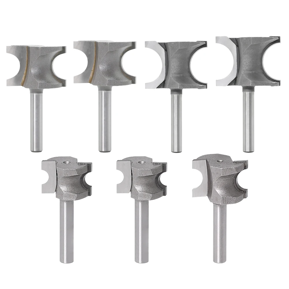 

Фреза с хвостовиком 6,35 мм, полукруглая боковая гравировка, деревообрабатывающая фреза, фреза с угловыми бусинами, электроинструмент