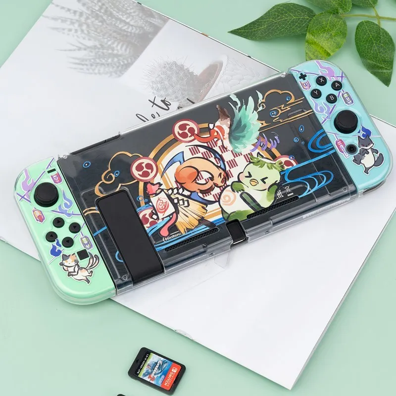 Geekshare Protective Case Hyakki Yakou Theme Translucent Soft TPU Full Cover Shell For Nintendo Switch Accessories NS Cases