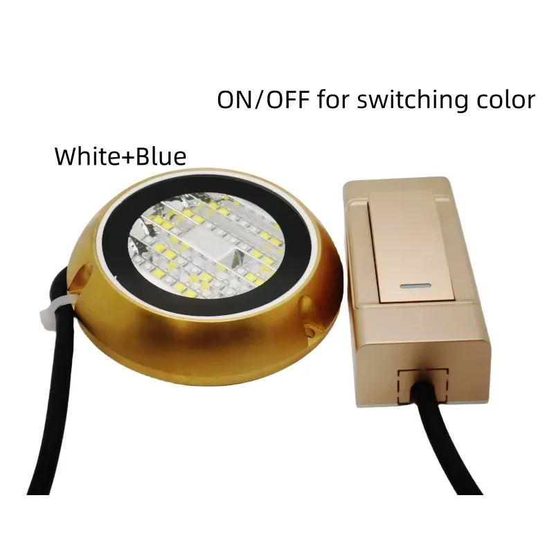 New Bronze Material DC12V DC24V 60W RGBW Light Emitting Diode Underwater Light