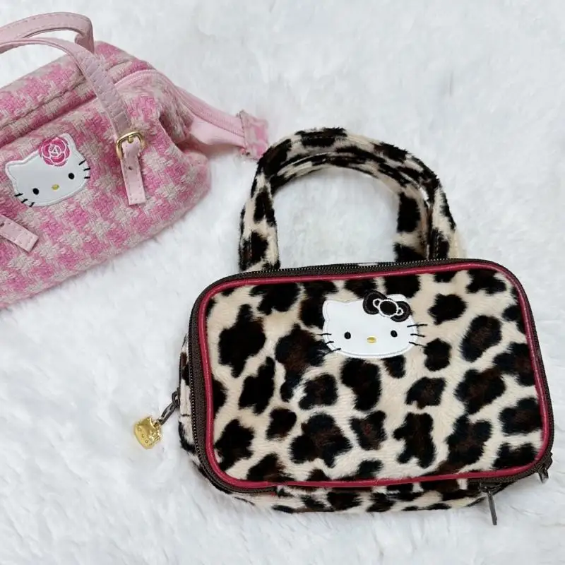 Miniso Hello Kitty Cartoon Y2K Storage Bag Kawaii Large Capacity Portable Travel Makeup and Skin Care Bag Gift for Girls