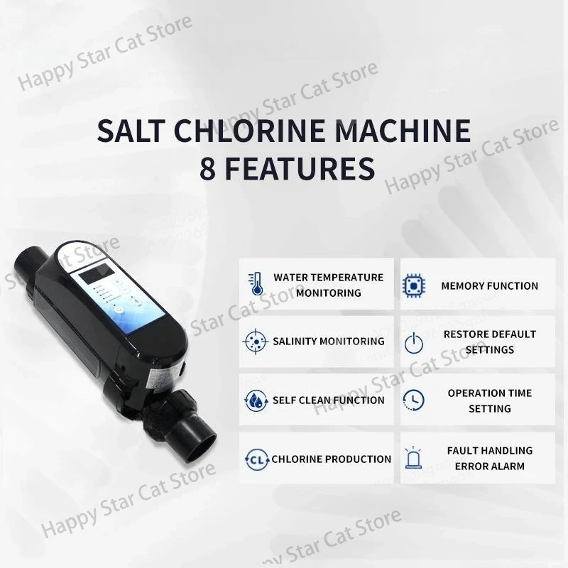 100‑240V Pool Chlorinator System Automatic Self Adapting Operation Salt Water Pool Chlorine Generator for Swimming Pool