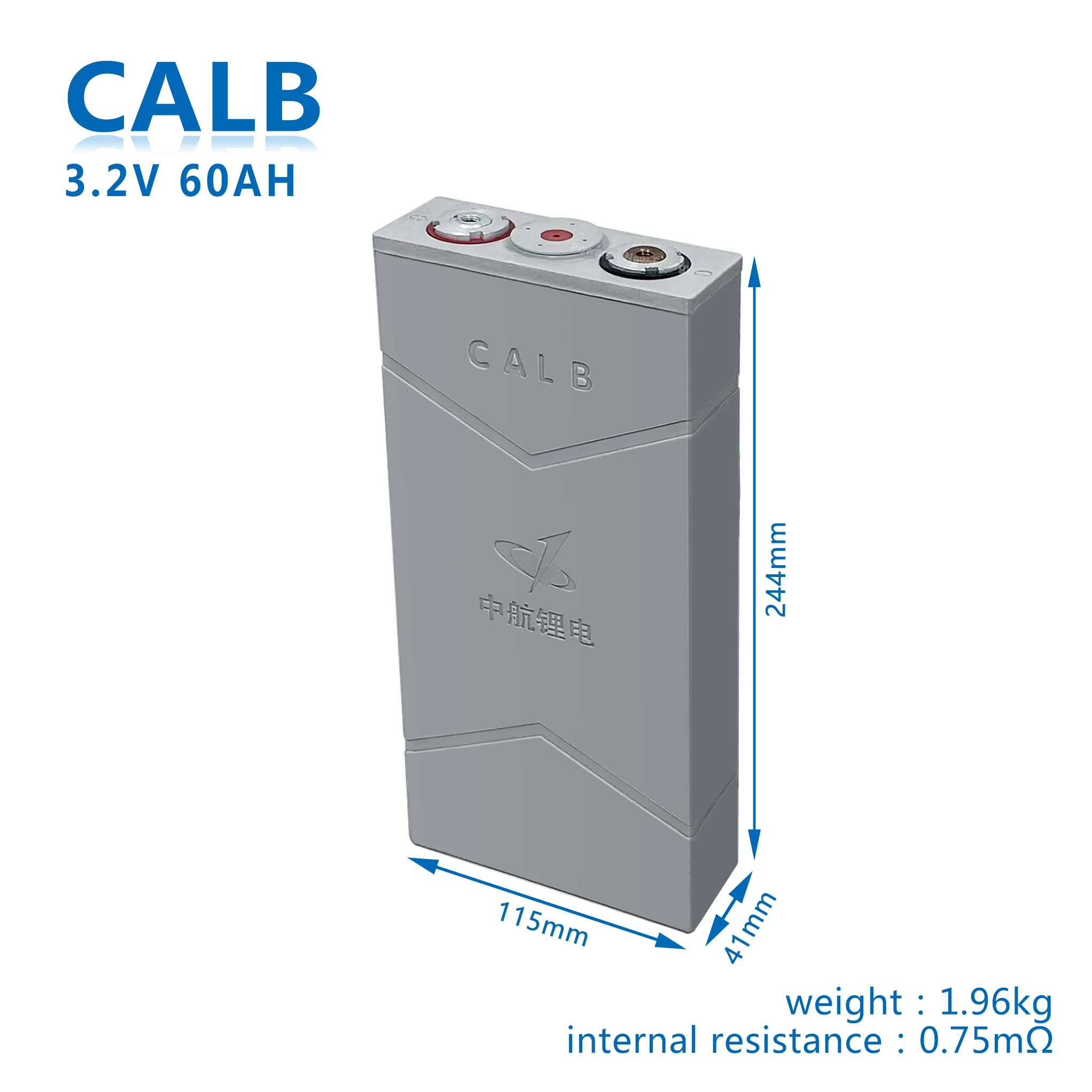 

RV golfcart 4pcs CalB LiFePO4 3.2V 60AH Grade A+ Lithium ion Rechargeable Battery for Solar Storage System rechargeable battery