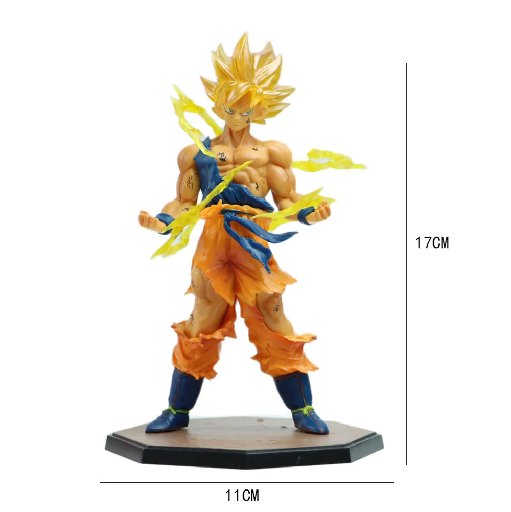 17cm Anime Dragon Ball Z Son Goku Super Saiyan Figure Goku DBZ PVC Action Figure Statue Collection Model Kids Toys Doll Gifts