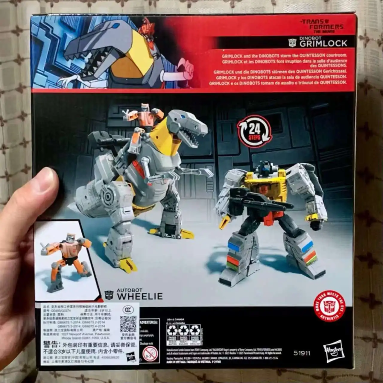 Nuovi prodotti in magazzino Transformer Grimlock Runner Set G1 Regali popolari Giocattoli animati Anime Studio Decorazione Articoli promozionali