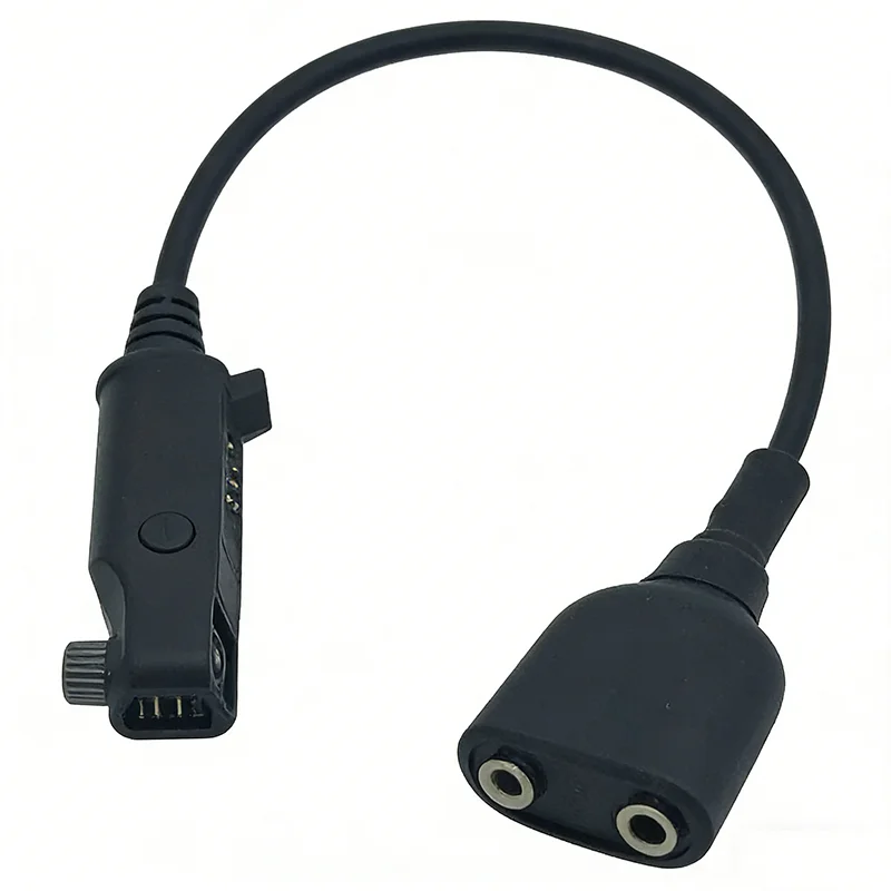 Baofeng UV-9R Pro Audio Adapter Cable 2 Pin K Plug Earphone Speaker Mic for UV-68 Pro Max BF-9700 UV-S22 UV-98 Waterproof Radios