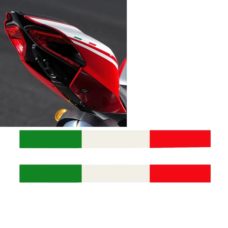 

Motorcycle Tank Decals Italy Flag Italia Stickers Case for Aprilia RS4 RSV4 Ducati Monster Vespa for AGV Helmet