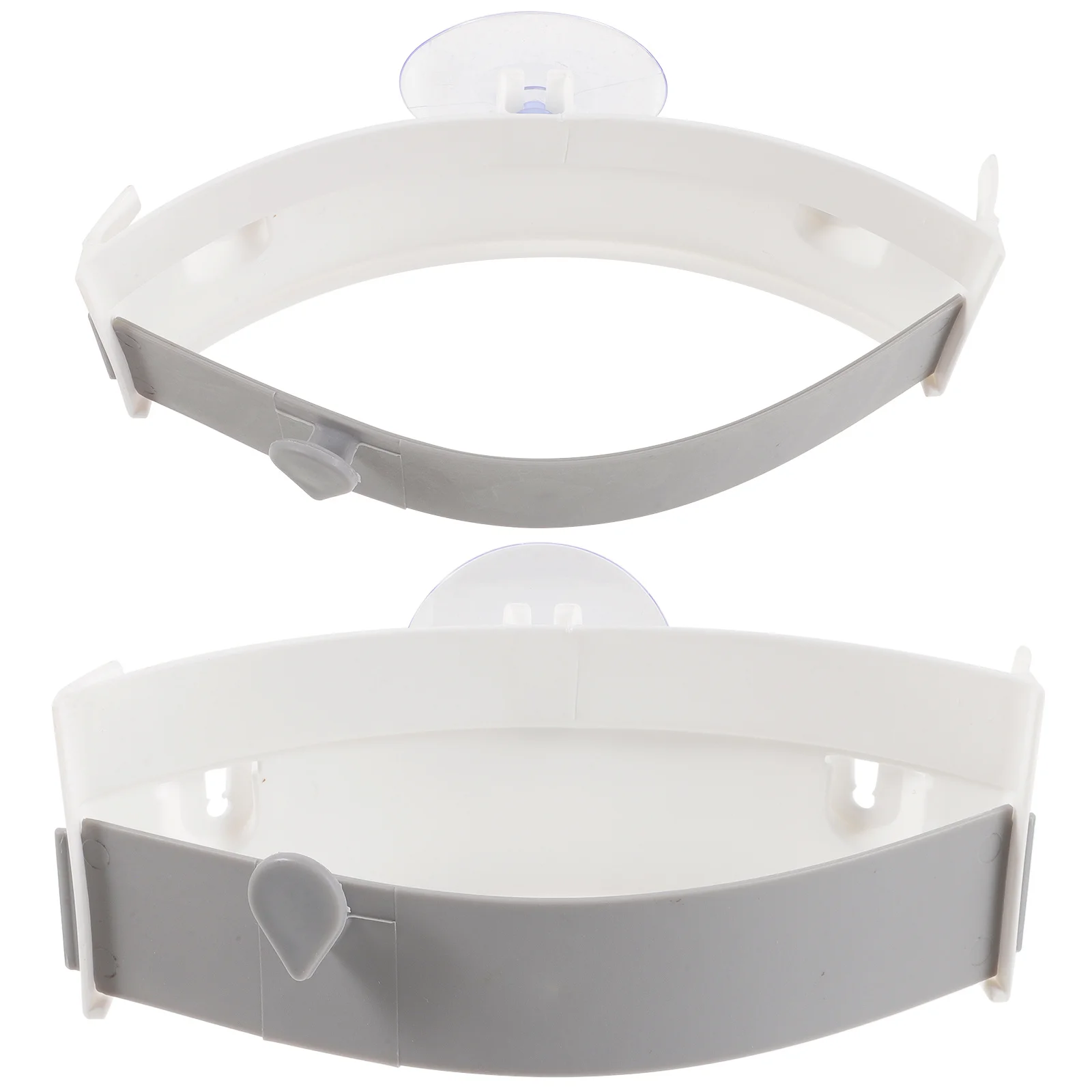 2 قطعة رف القمامة ل بالوعة المطبخ الزاوية كيس قمامة بلاستيكي حامل 3 أكواب شفط قابل للتعديل بالوعة كيس النفايات حامل المطبخ #4