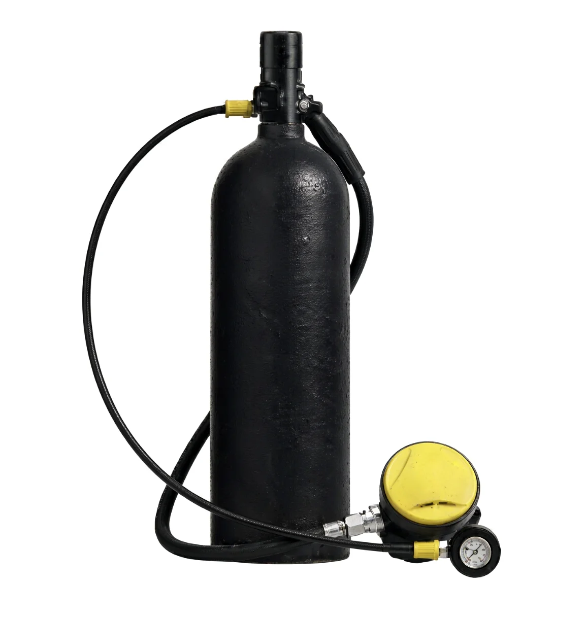 2 Liter Aluminum Scuba Diving Tank Portable Oxygen Cylinder Underwater Breathing Equipment Mini Dive Bottle Swimming Accessory