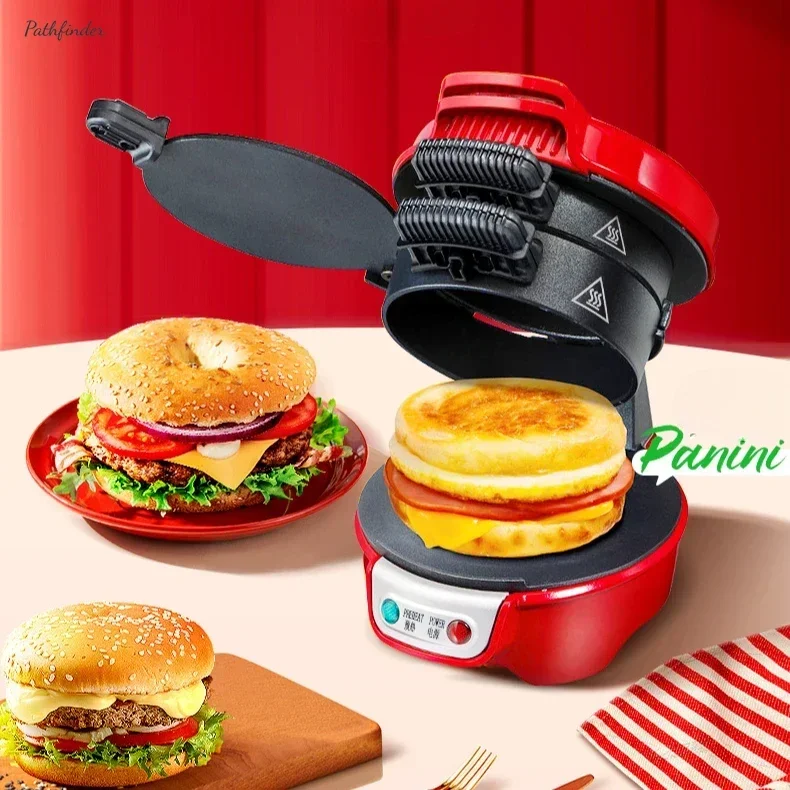 

Household hamburger machine. Small. Breakfast machine. Multifunctional. Light food machine.