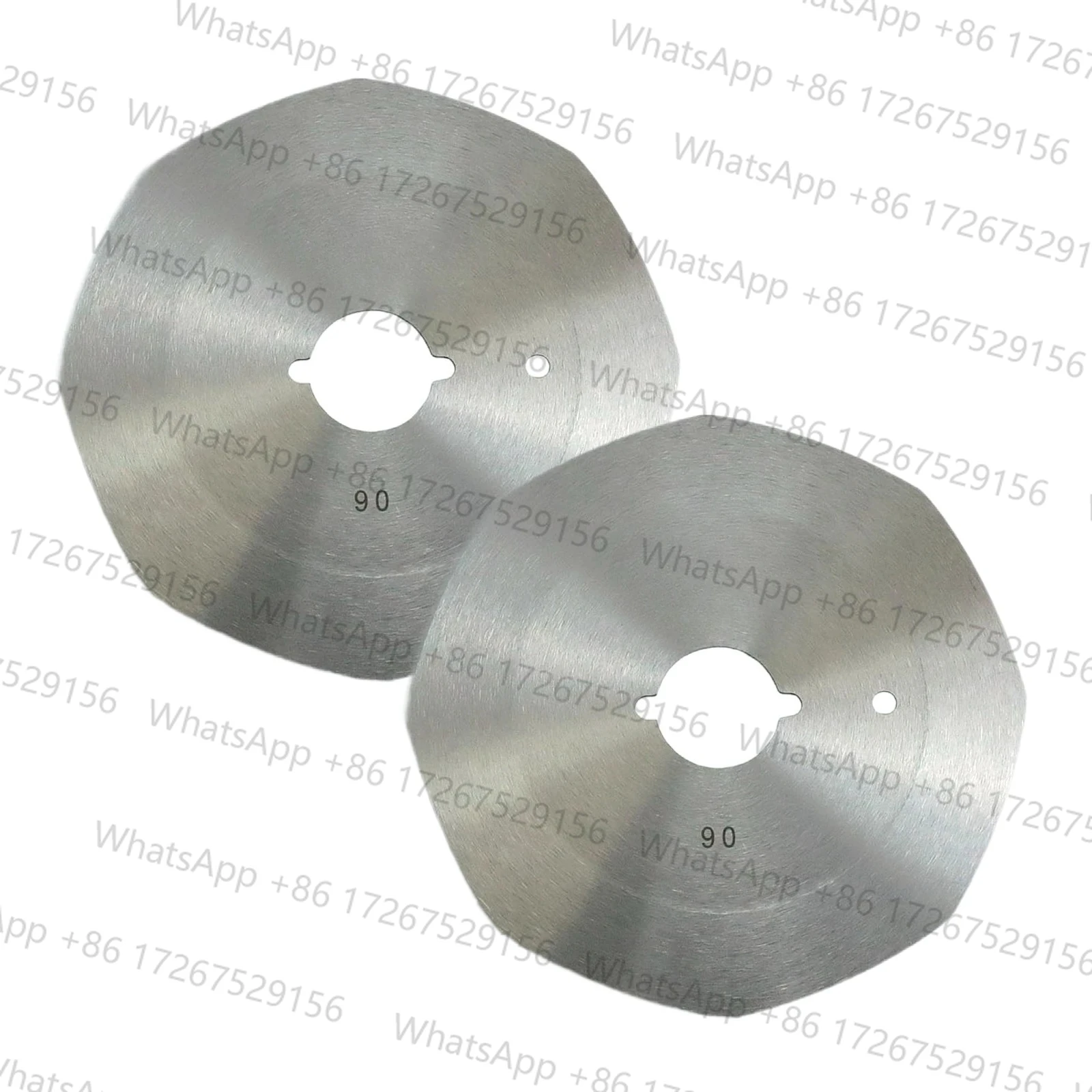 2 PCS RS-90 8-Angle Round Knife For Eastman / OCTA / LEJIANG / DAYANG RS-90 Fabric Cutting Machine Made By High Speed Steel